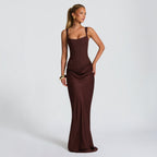 Damen Elegantes Maxikleid mit figurbetonendem Schnitt und raffiniertem Faltenwurf R&B