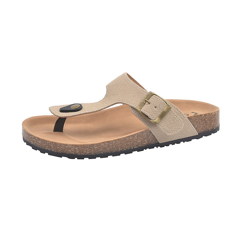 Damen Komfortable Zehentrenner-Sandalen mit verstellbarem Riemen und ergonomischer Sohle R&B