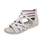 Damen Komfortable Riemensandalen mit geflochtenem Riemendesign R&B