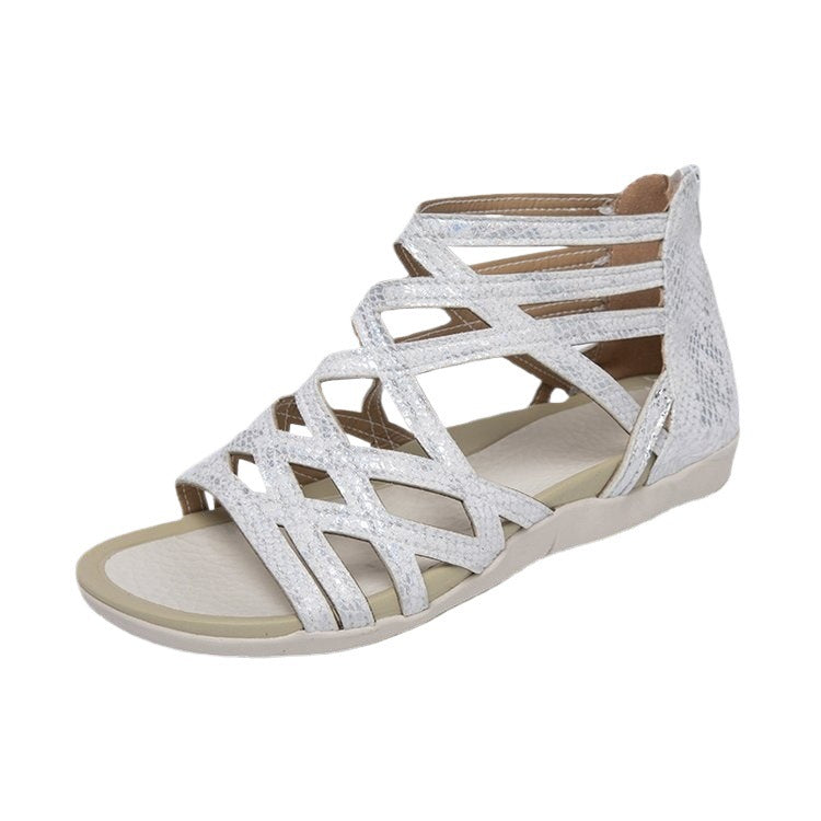 Damen Komfortable Riemensandalen mit geflochtenem Riemendesign R&B