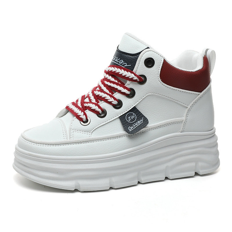 Damen Plattform Sneakers mit trendigem Farbdesign und extrakompakter Sohle R&B