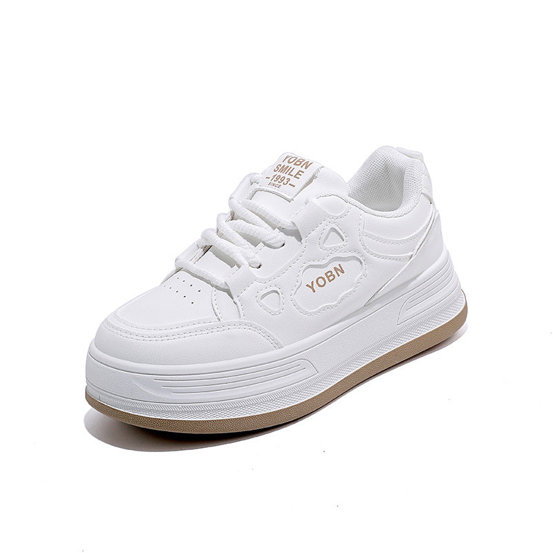Damen Komfortable Sneaker mit dicker Laufsohle und modischem Design R&B