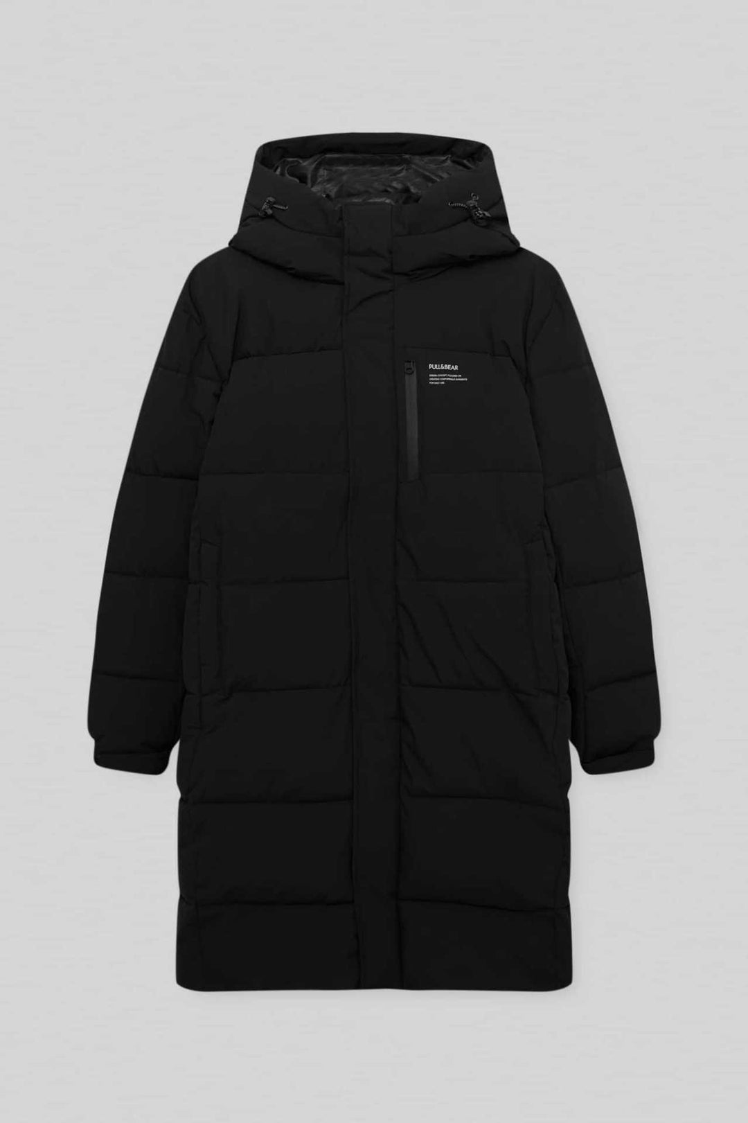 Damen gesteppte Wintermantel mit Kapuze und praktischen Taschen Hedi-Mode