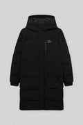 Damen gesteppte Wintermantel mit Kapuze und praktischen Taschen Hedi-Mode