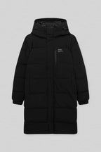 Damen gesteppte Wintermantel mit Kapuze und praktischen Taschen Hedi-Mode