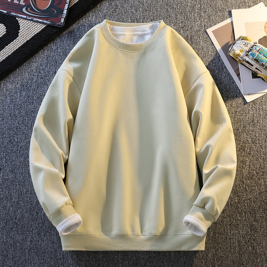 Damen Komfortabler Sweatshirt mit kontrastierenden Ärmeln R&B
