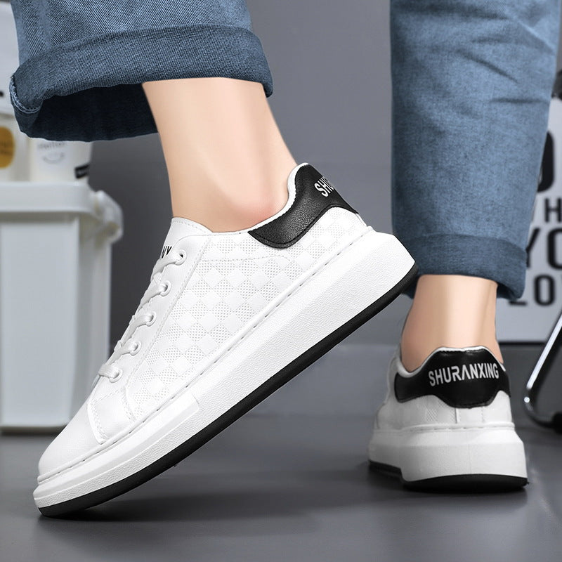 Damen Komfortable Sneaker mit schickem Karomuster und flexibler Laufsohle