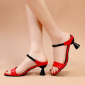 Damen High-Heel Sandalen mit elegantem Riemendesign und modischem Klob Absatz R&B