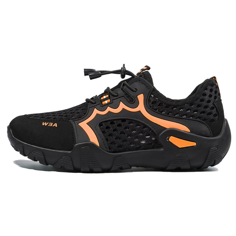 Damen Multifunktionale Mesh-Sneaker mit elastischem Schnürsystem und rutschfester Sohle