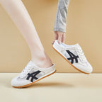 Damen Atmungsaktive und komfortable Slipper mit Mesh und Wildlederoptik