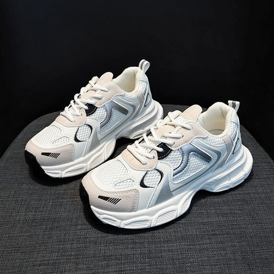 Damen Sportliche Sneaker mit atmungsaktiver Mesh-Oberfläche und dämpfender Laufsohle R&B