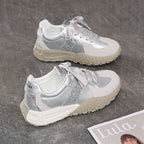 Damen Modische Sneakers mit Glitzer-Details und flexibler Sohle R&B