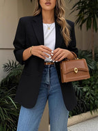 Damen Eleganter Blazer mit modernen Schnittlinien und praktischen Taschen R&B
