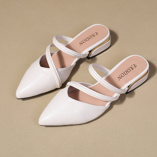 Damen elegante Slingback-Pumps mit geschwungenem Riemendesign R&B