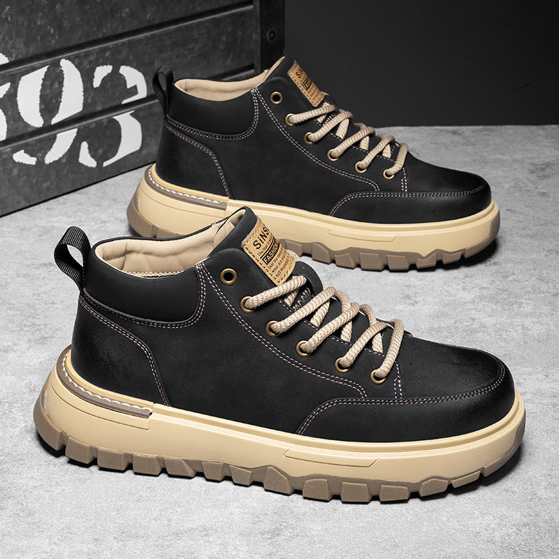 Damen Robuste High-Top Sneakers mit rutschfester Sohle und atmungsaktivem Obermaterial R&B