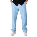 Herren elegante Freizeithose mit strukturiertem Design und elastischem Bund R&B