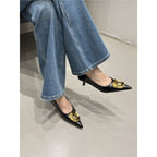 Damen spitze High Heels mit eleganten Blumendetails R&B
