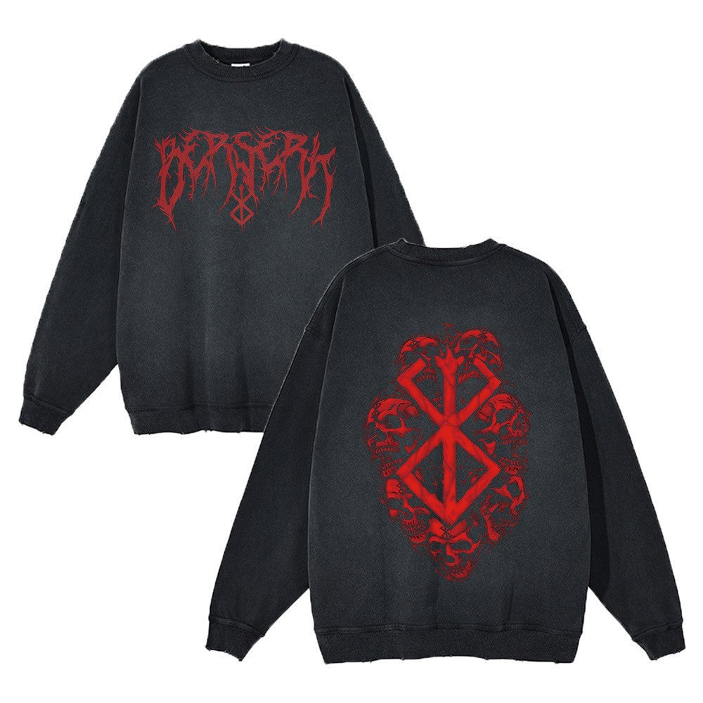 Damen Sweatshirt mit einzigartigem gothischem Motiv