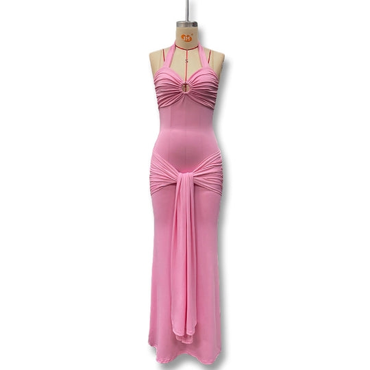 Damen Figurschmeichelndes Abendkleid mit raffiniertem Design R&B