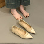 Damen elegante Ballerinas mit spitzem Design und hochwertiger Oberflächenstruktur R&B