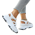 Damen Sneaker Sandalen mit komfortablem Riemendesign und atmungsaktiver Oberflächenstruktur R&B
