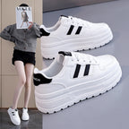 Damen Sneaker mit hohem Plateau und atmungsaktiver Oberfläche R&B