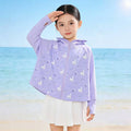 Unisex nan UV-Schutz Kapuzen-Cape für Kinder mit asymmetrischem A-Linien-Schnitt und Hasenprint  R&B