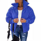 Damen Wärmeisolierte Steppjacke mit hohem Kragen und elastischen Bündchen R&B