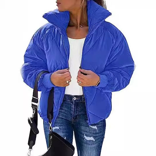 Damen Wärmeisolierte Steppjacke mit hohem Kragen und elastischen Bündchen R&B