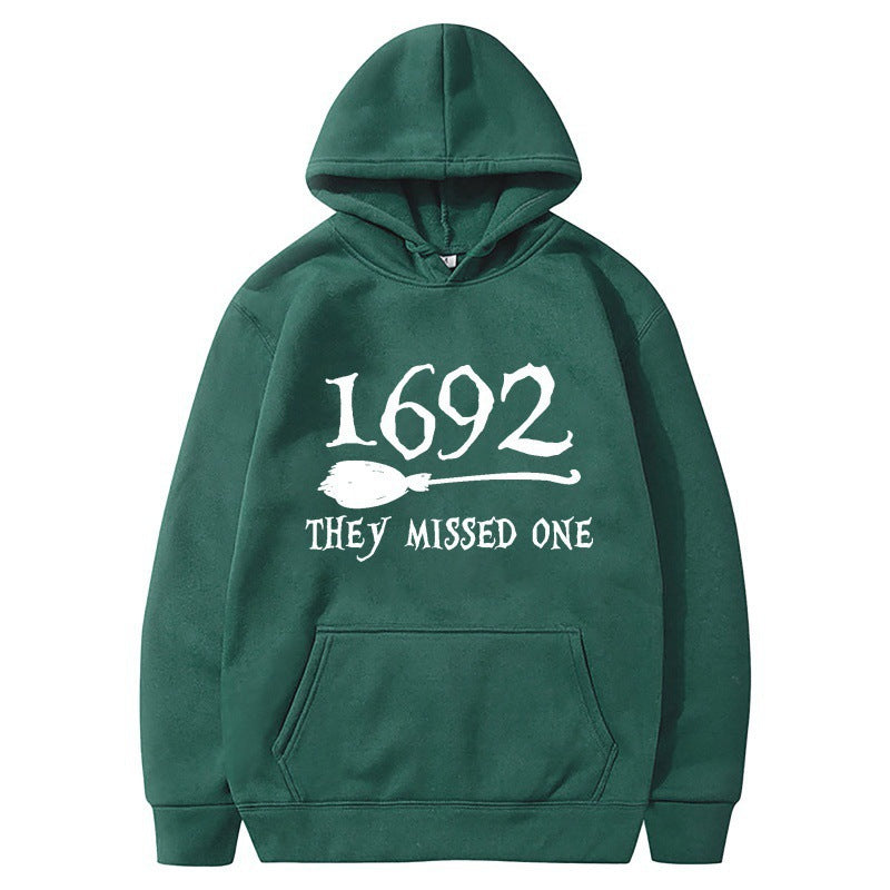 Damen Kapuzenpullover mit kreativem Halloween-Motiv und lockerer Passform R&B