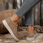 Damen Mokassins mit weichem Wildleder und rutschfester Sohle R&B
