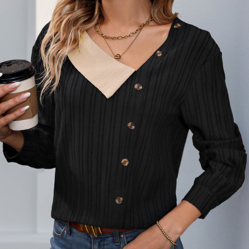 Damen modischer Strickpullover R&B