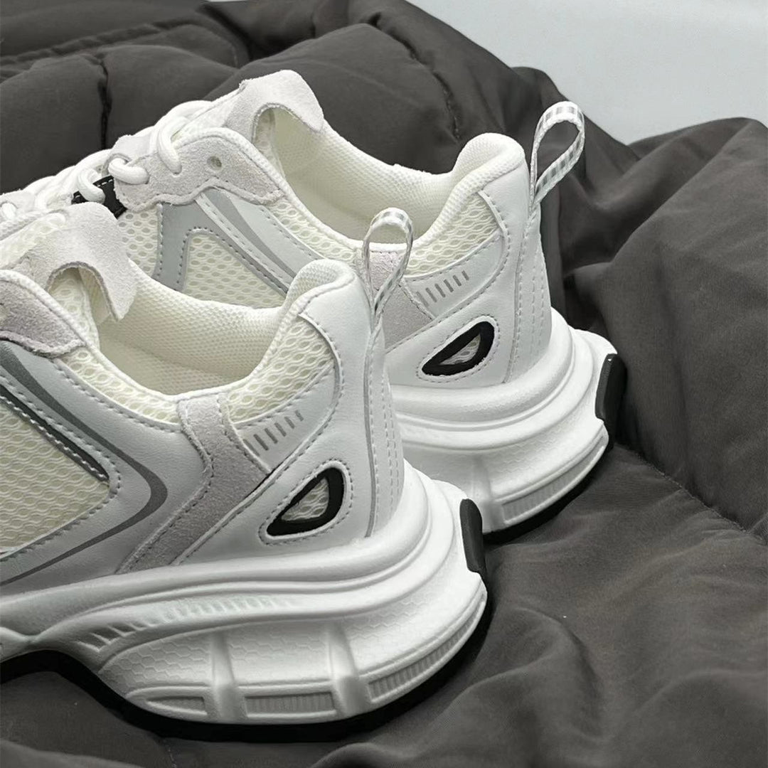 Damen Sportliche Chunky Sneakers mit atmungsaktiven Mesh-Einsätzen und robustem Sohlenprofil R&B