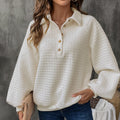 Damen Kuscheliger Waffel-Pullover R&B