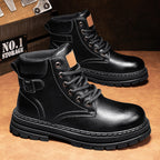 Damen Robuste Schnürboots aus strapazierfähigem Kunstleder