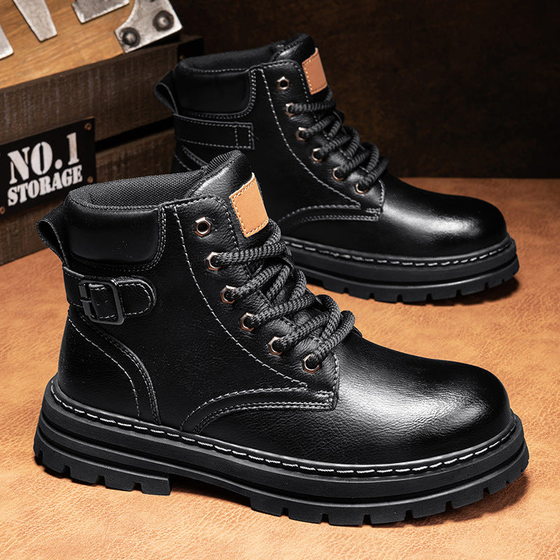Damen Robuste Schnürboots aus strapazierfähigem Kunstleder