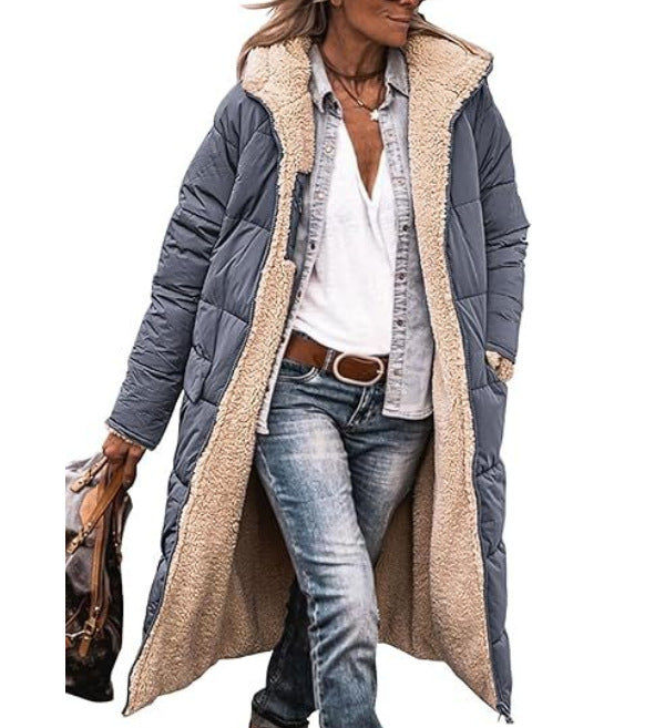R&B | Langer Gesteppter Puffer-Mantel