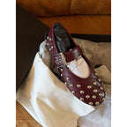 Damen Ballerinas mit dekorativen Metallic-Nieten R&B