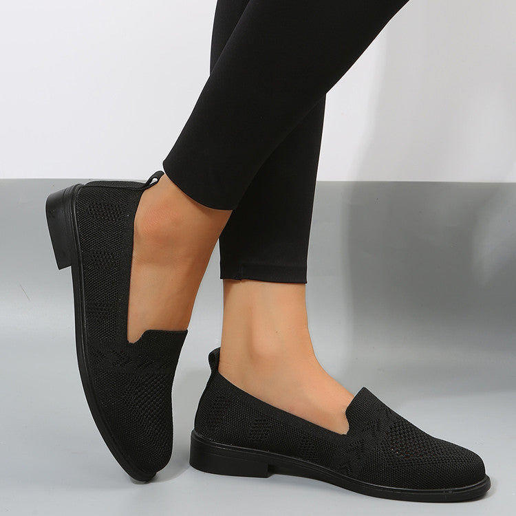 Damen luftige Slip-On Sneakers mit atmungsaktivem Netzmaterial R&B