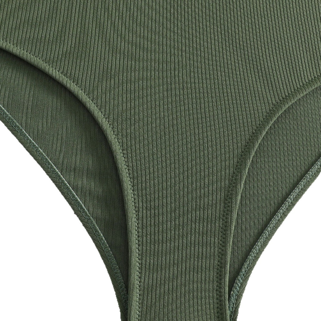 Damen Sportlicher Hochgeschnittener Bikini R&B