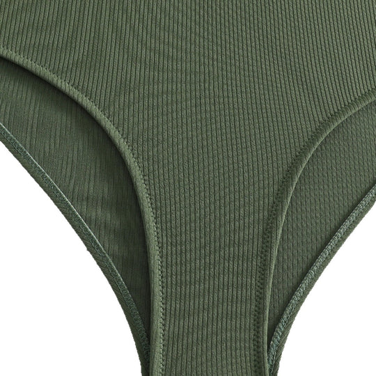 Damen Sportlicher Hochgeschnittener Bikini R&B