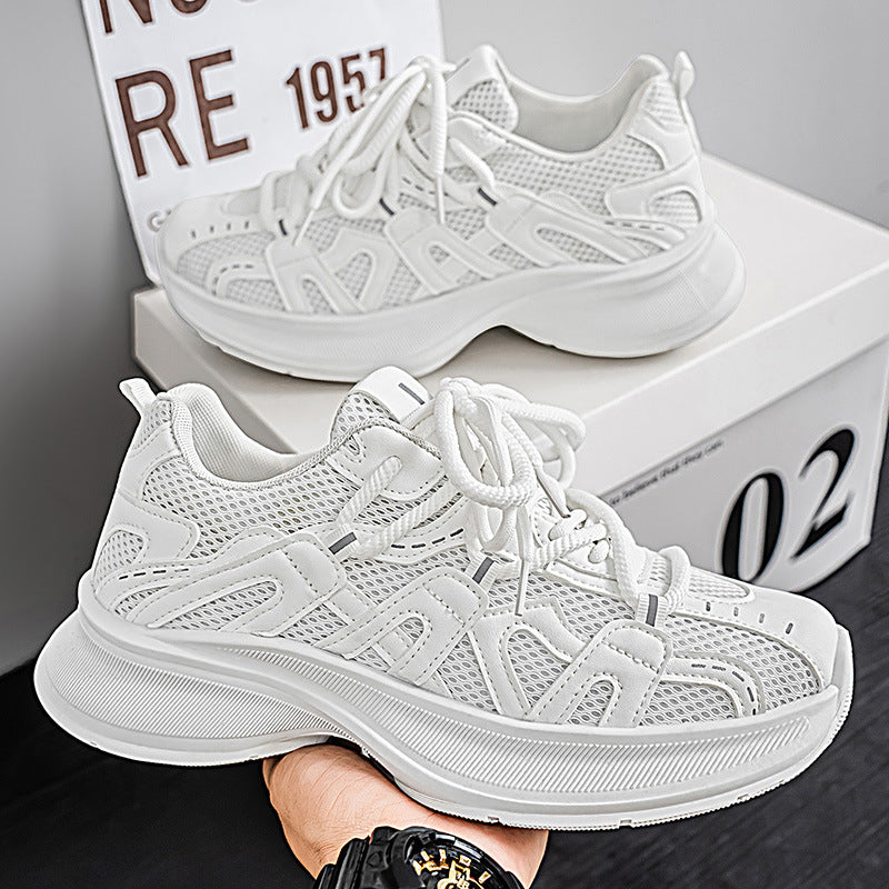 Damen atmungsaktive Sportsneakers mit dämpfender Sohle und stabiler Verstärkung R&B