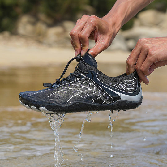 Damen wasserdichte Badeschuhe mit rutschfester Sohle und atmungsaktivem Obermaterial R&B