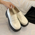 Damen modische Slip-On Loafer mit robustem Sohlenprofil und eleganter Lederausstattung R&B