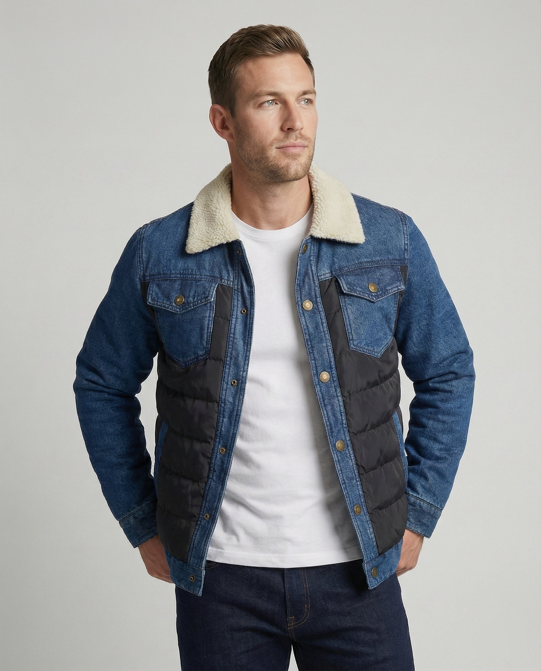 Übergangsjacke Herren Overshirt