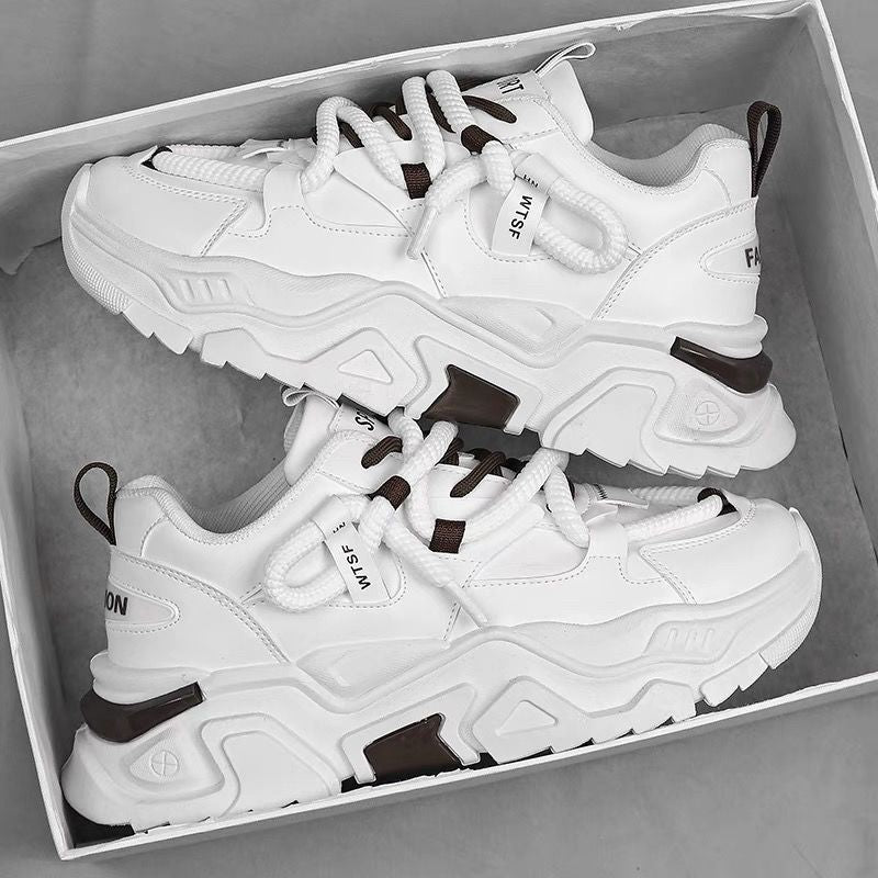 Damen Sportliche Chunky Sneakers mit innovativer Schnürtechnik R&B