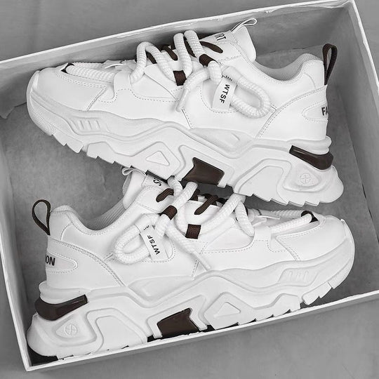 Damen Sportliche Chunky Sneakers mit innovativer Schnürtechnik R&B