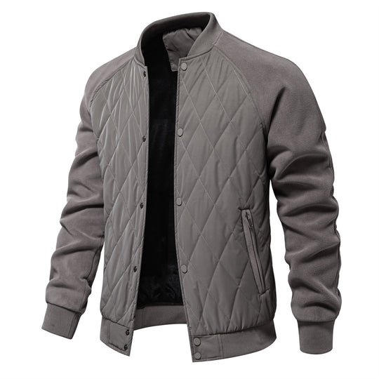 Herren Steppjacke mit modernem Design und praktischen Taschen R&B
