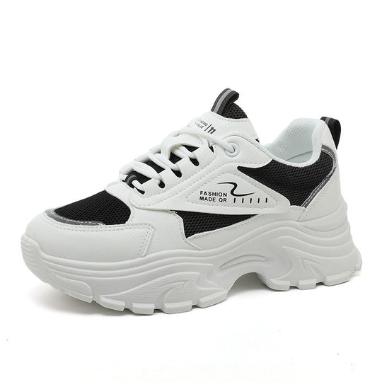 Damen modische Chunky Sneakers mit trendigem Design und stoßdämpfender Sohle R&B