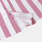 Damen Kurzarmbluse mit modernem gestreiften Design